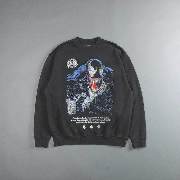 Darc Sport Other - 𝅺Darc Sport Venom London Crewneck Charcoal NEW gym wolves pullover sweater